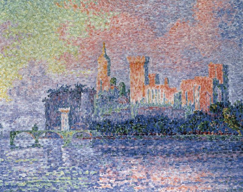 Paul Signac evening avignon china oil painting image